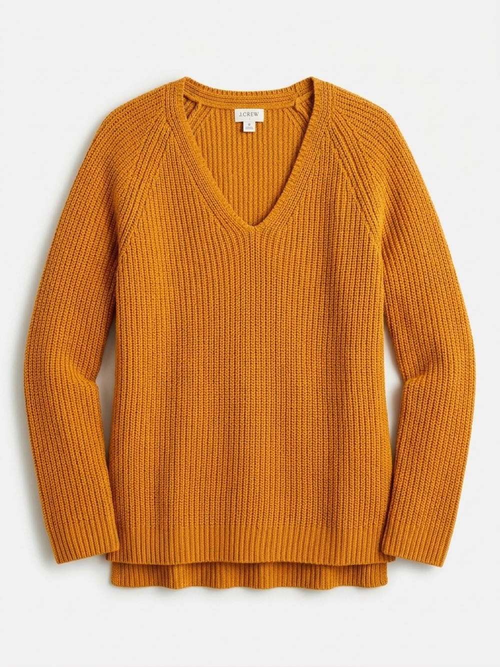 J. Crew 100% cotton Pullover Sweater in Mustard